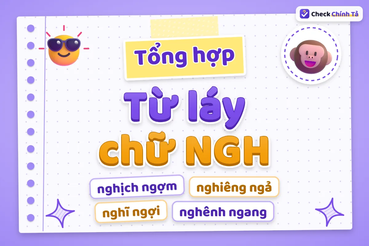 Từ láy bắt đầu bằng chữ NGH