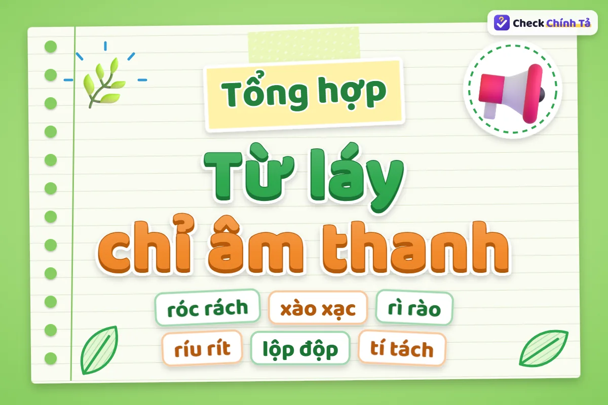 Từ láy chỉ âm thanh