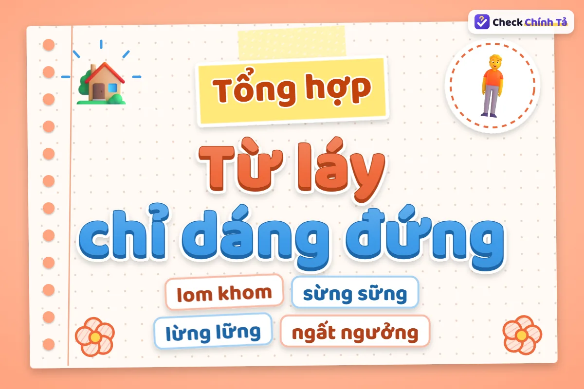 Từ láy chỉ dáng đứng