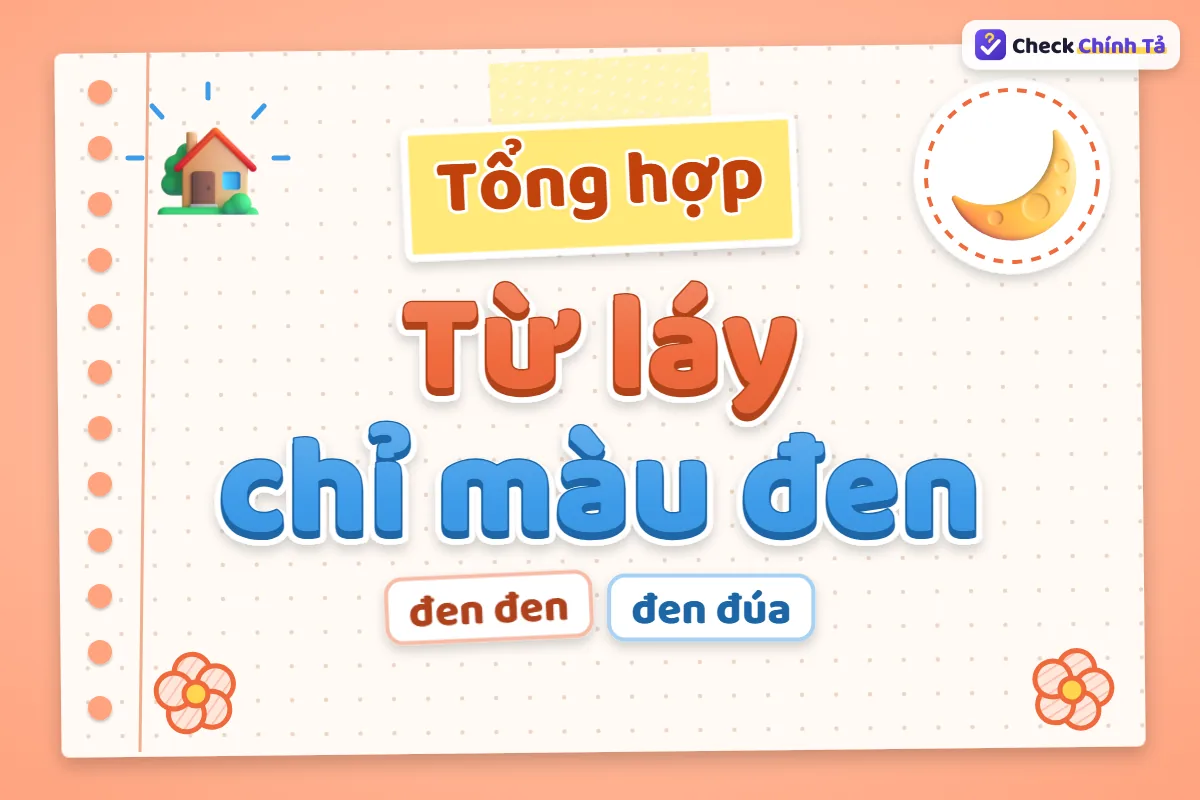 Từ láy chỉ màu đen
