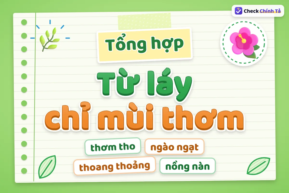 Từ láy chỉ mùi thơm