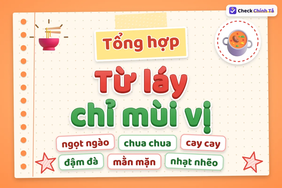 Từ láy chỉ mùi vị
