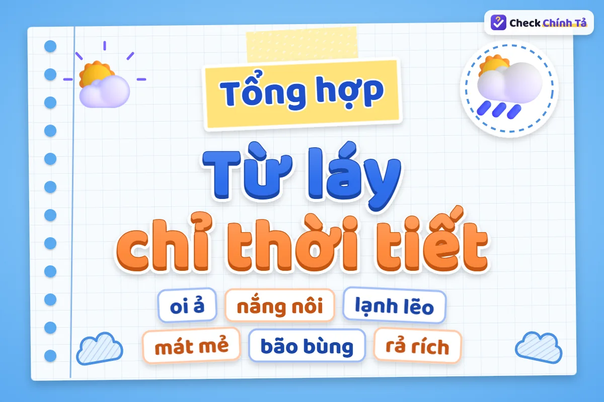 Từ láy chỉ thời tiết