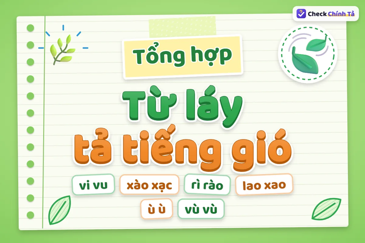 Từ láy chỉ tiếng gió thổi