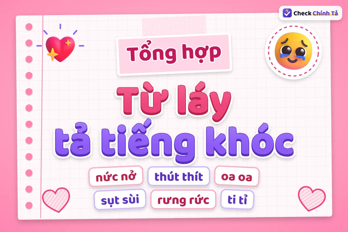 Từ láy chỉ tiếng khóc