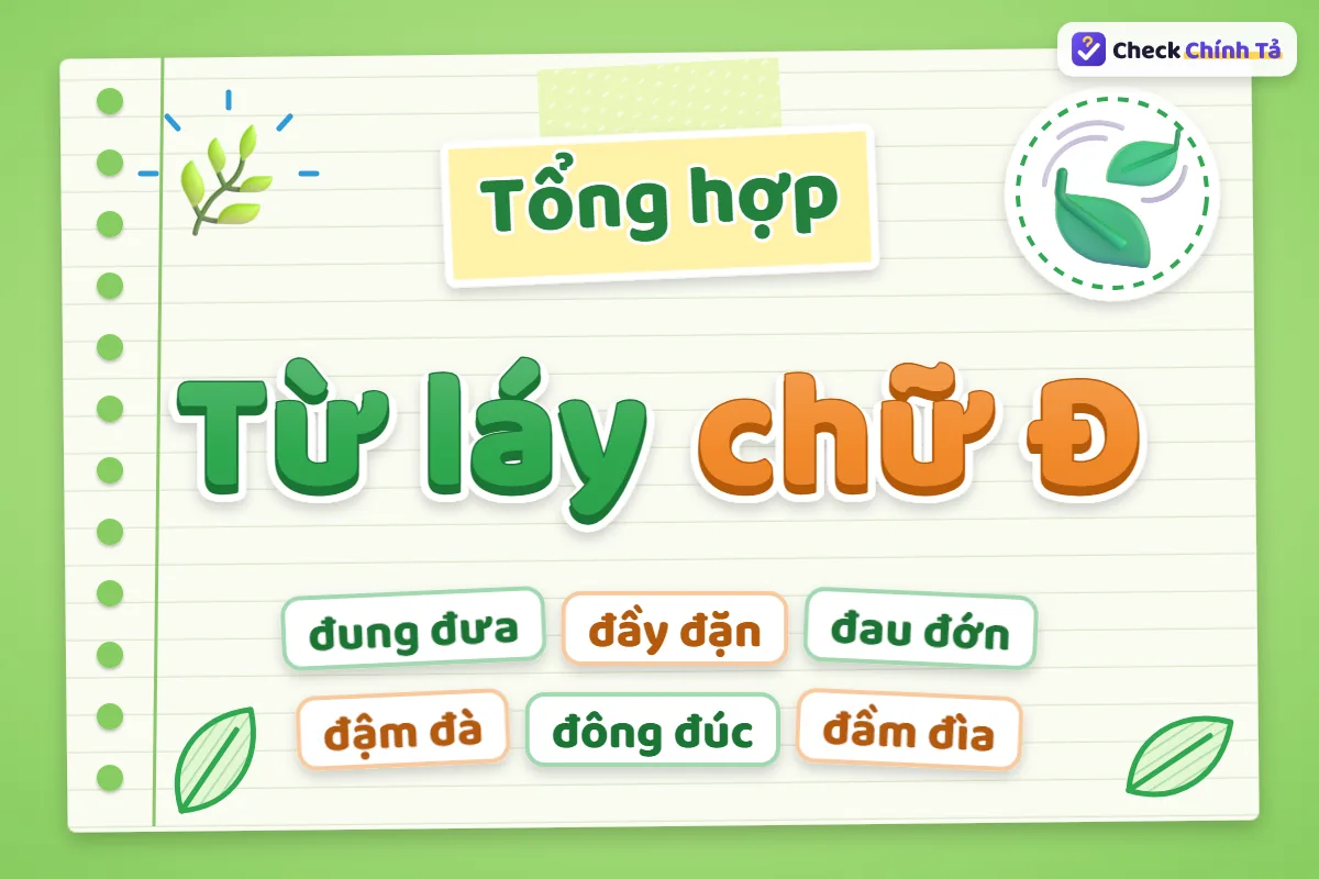 Từ láy chữ Đ