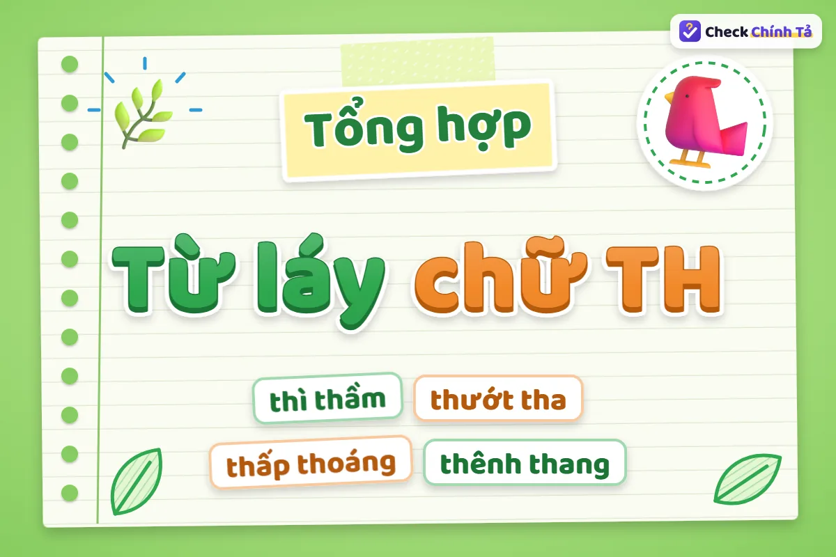 Từ láy chữ TH