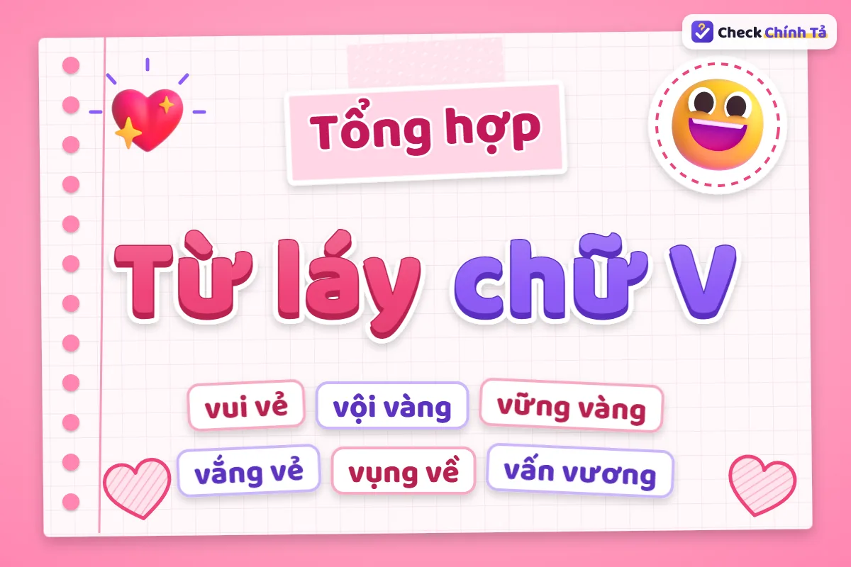 Từ láy chữ V
