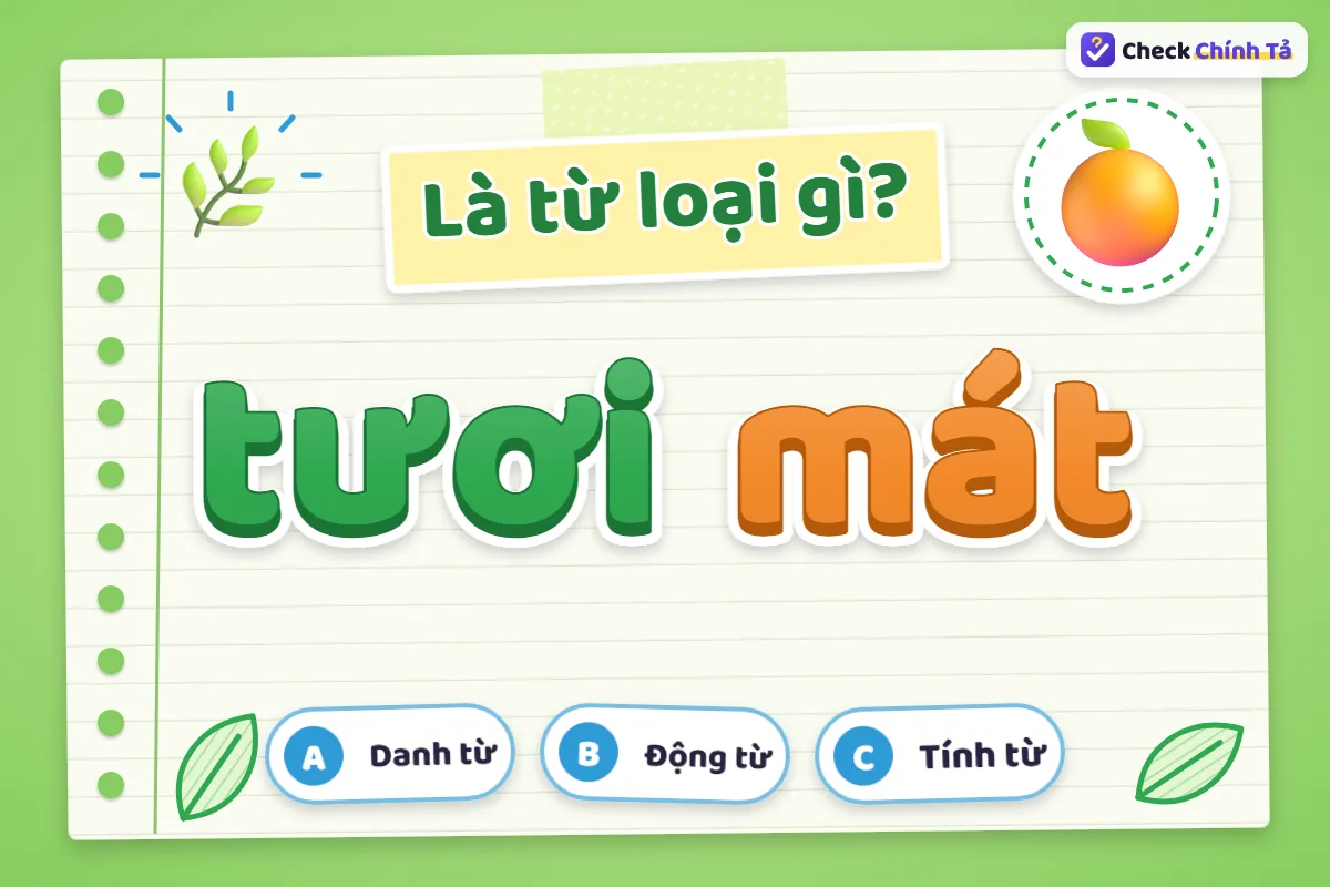 Tươi mát là từ loại gì