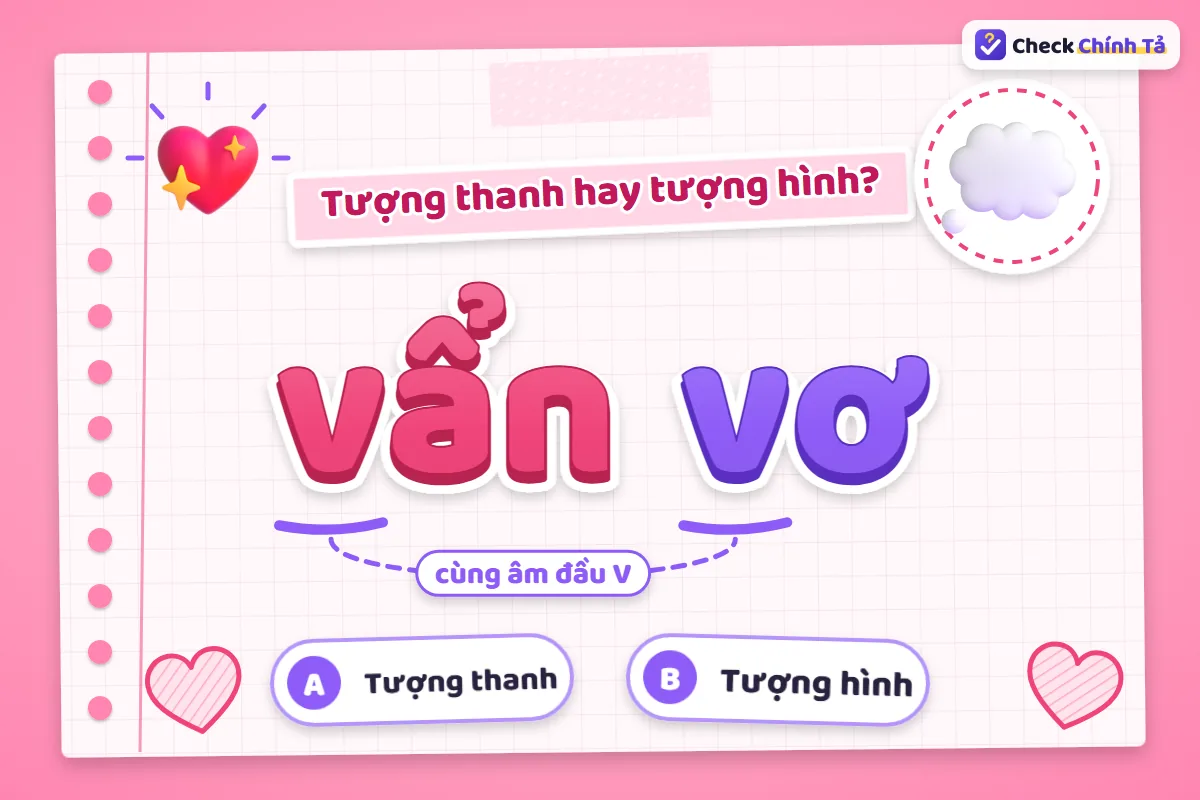 Vẩn vơ là từ tượng hình hay tượng thanh