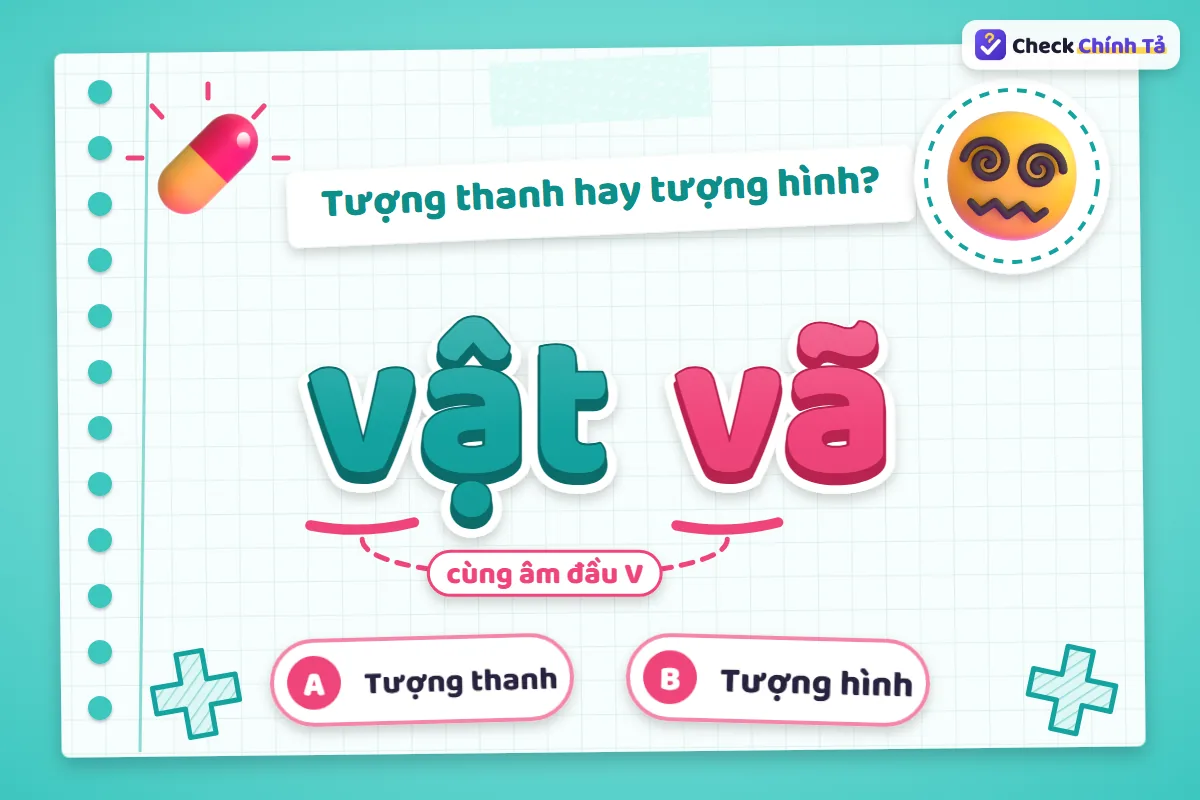 Vật vã là từ tượng hình hay tượng thanh