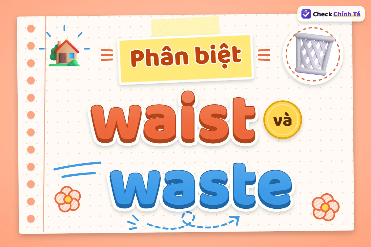 Phân biệt waist và waste