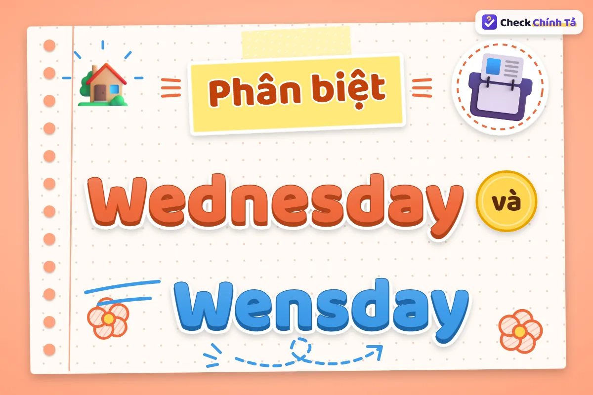 Phân biệt Wednesday và Wensday