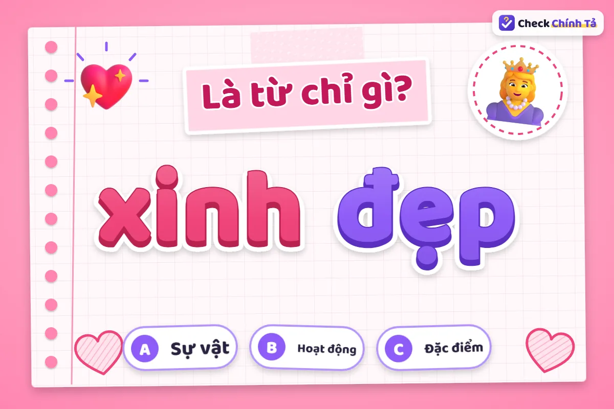 Xinh đẹp là từ chỉ gì